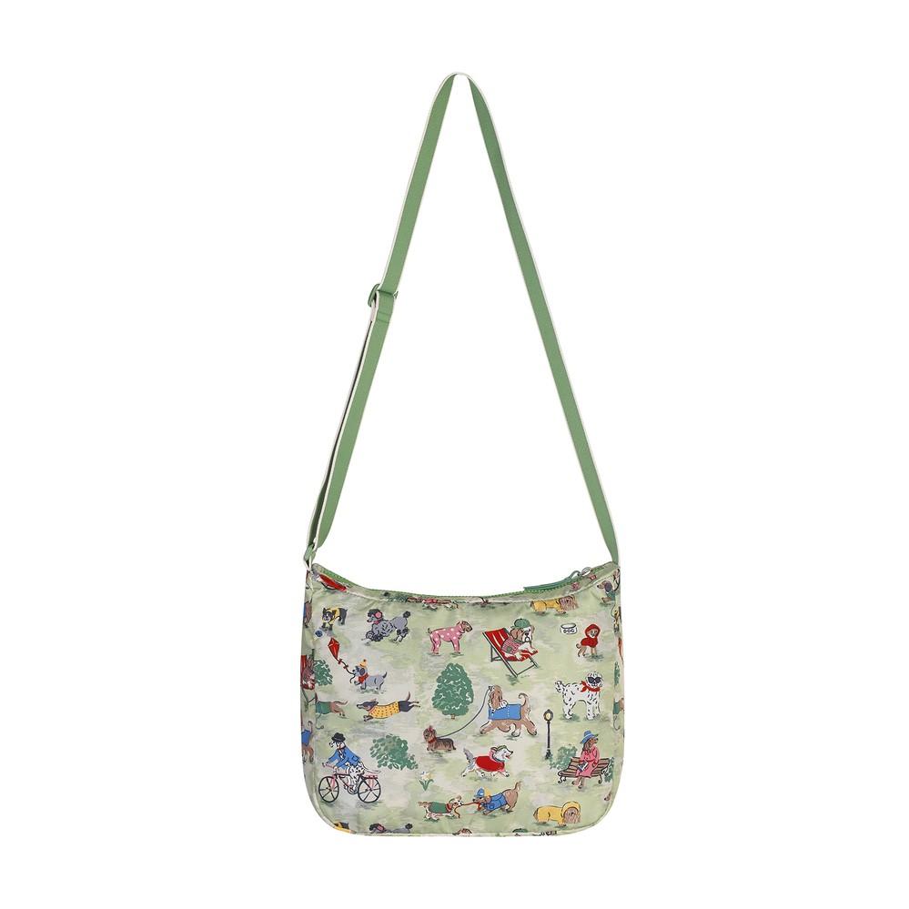 Cath Kidston - Túi đeo chéo gấp gọn Foldaway Cross Body Park Dogs - 984157 - Green