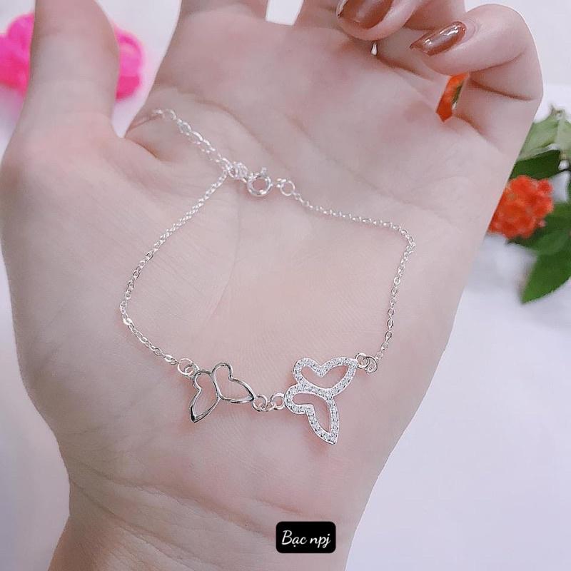 Lắc Tay hình Bướm đôi ️ SIÊU HOT ️ , Vòng tay Bạc Ta - Bạc Npj
