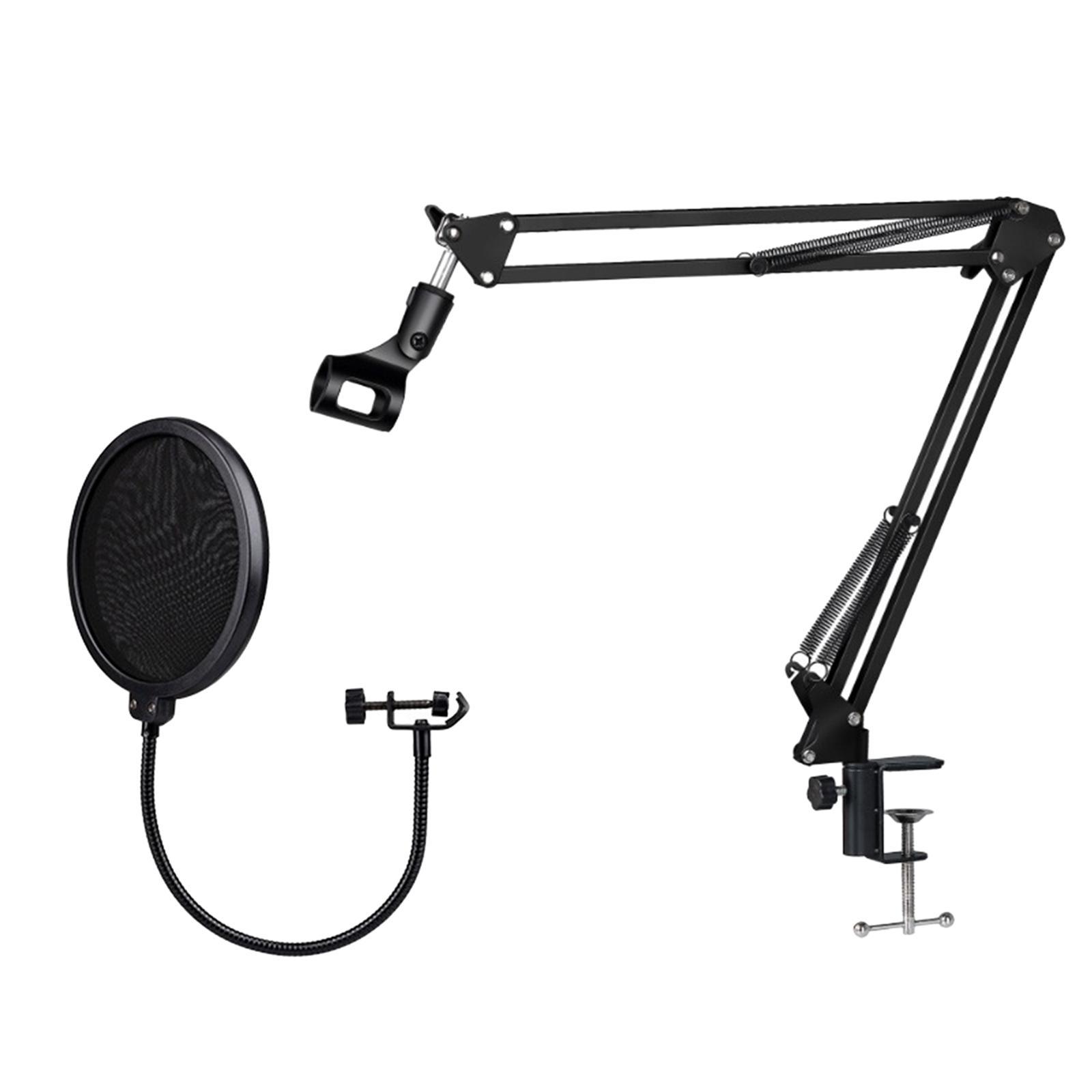 Microphone Stand Kit NB35 Recording Equipment Foldable Shock Mount for Streaming Desktop