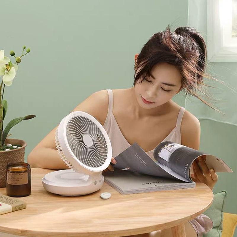 Quạt Để Bàn Mini Điều Khiển Từ Xa Thông Minh 4 Tốc Độ Xiaomi Edon-Hàng chính hãng