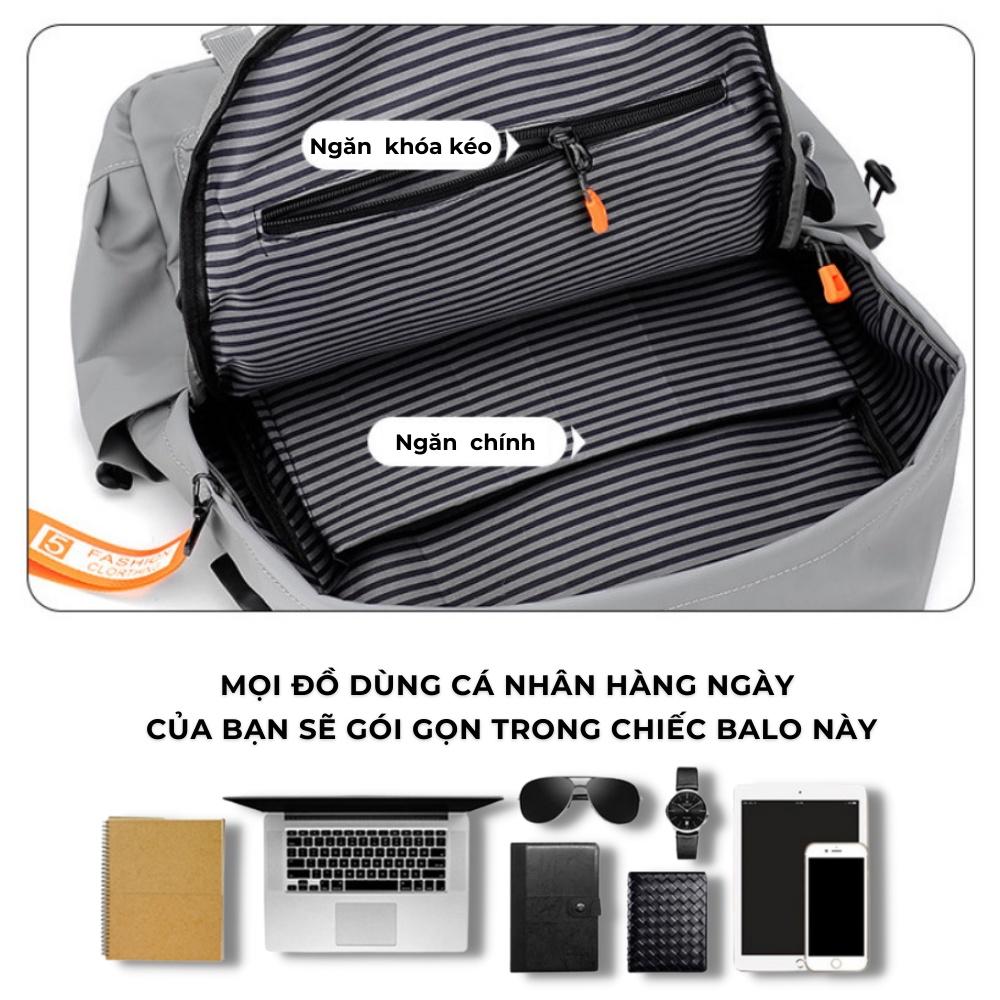 Balo Thời Trang Nam Nữ,Balo Ulzzang,Vải chống nước cao cấp,Đựng Laptop 15.6 inh-Kiểu dáng trẻ trung, cá tính - 