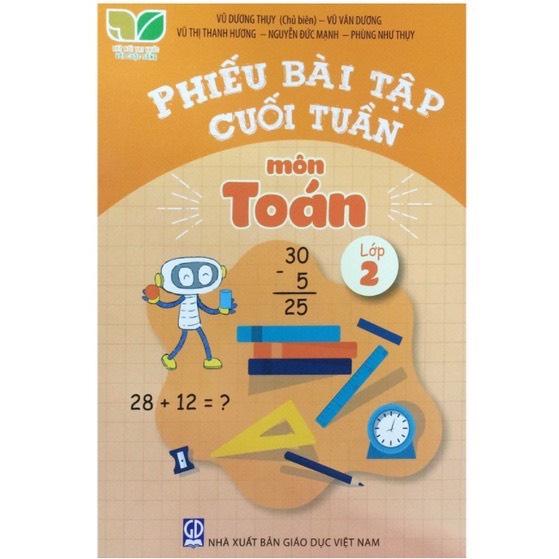 Sách Combo Phiếu bài tập cuối tuần môn Toán Tiếng Việt lớp 2 (Kết nối tri thức)