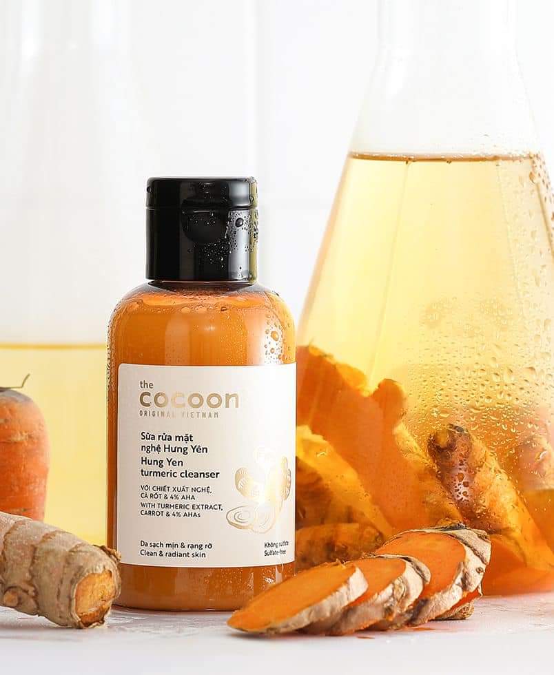 Sữa rửa mặt nghệ Hưng Yên Cocoon giúp da mềm mịn căng sáng 140ml - Thanh Mộc Hương Hà Tĩnh