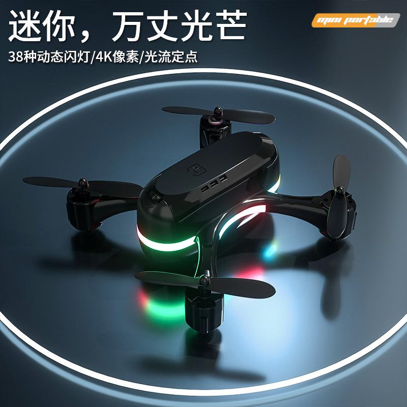 Phong cách mới nhất máy bay không người lái mini chụp ảnh trên không độ nét cao 4K cho trẻ em máy bay điều khiển từ xa đèn LED máy bay học sinh tiểu học