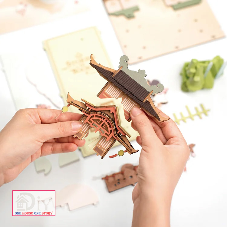 [Bản Quốc tế]Mô hình Book nook DIY Rolife Falling Sakura TGB05 tự lắp ráp bằng gỗ - Quà tặng DIY trang trí sáng tạo cho bạn trai bạn gái