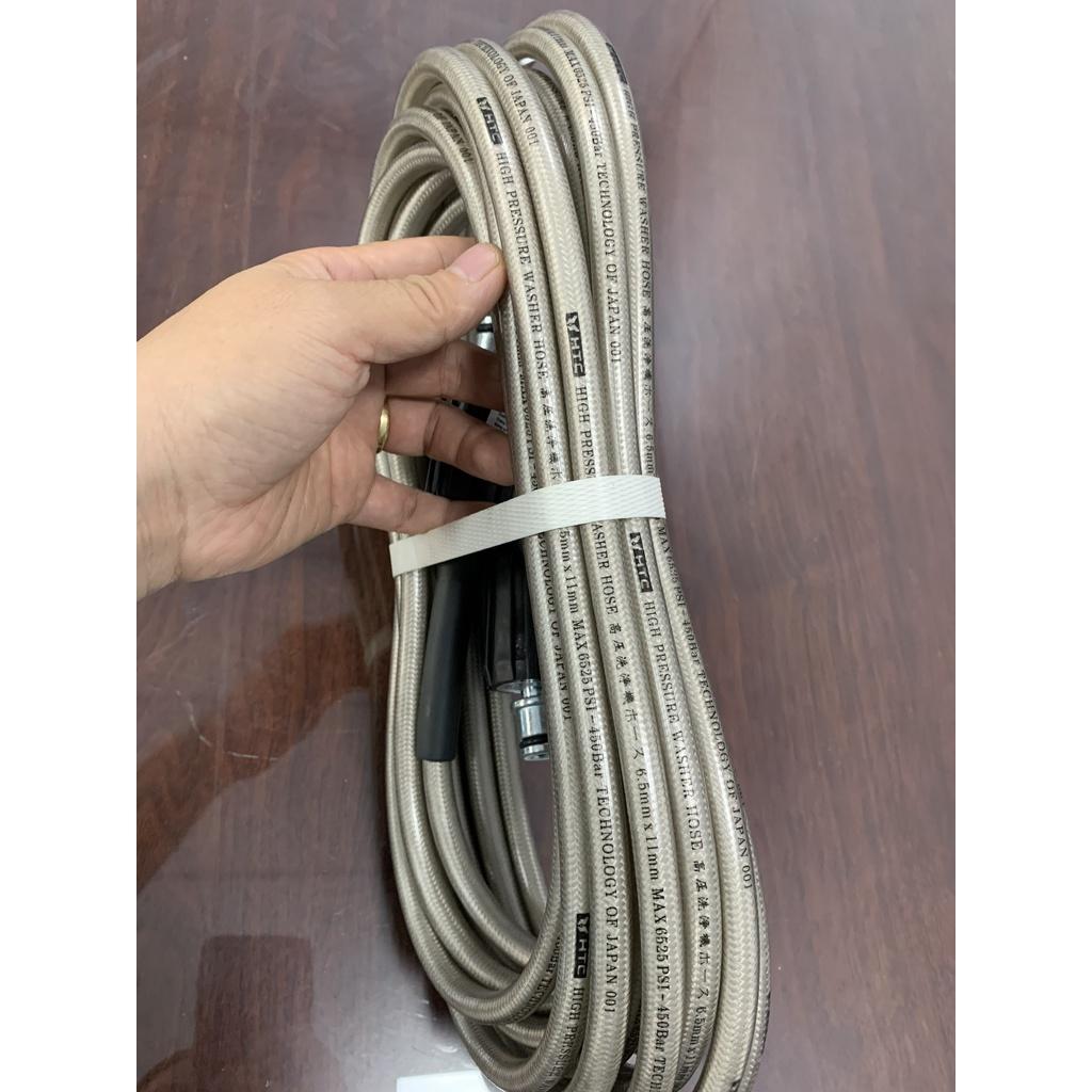 Dây xịt rửa xe HIỆU HTC LOẠI 30M,HTC6511-30W3 từ nhựa PVC áp lực cao 420 bar,ĐK 6.5*11MM