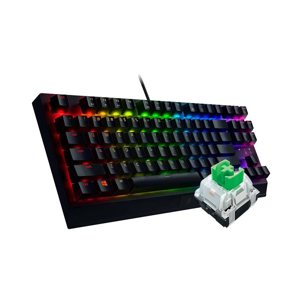 Bàn phím cơ Razer Blackwidow V3 Tenkeyless-Mechanical-US Layout-Yellow Switch - Hàng chính hãng