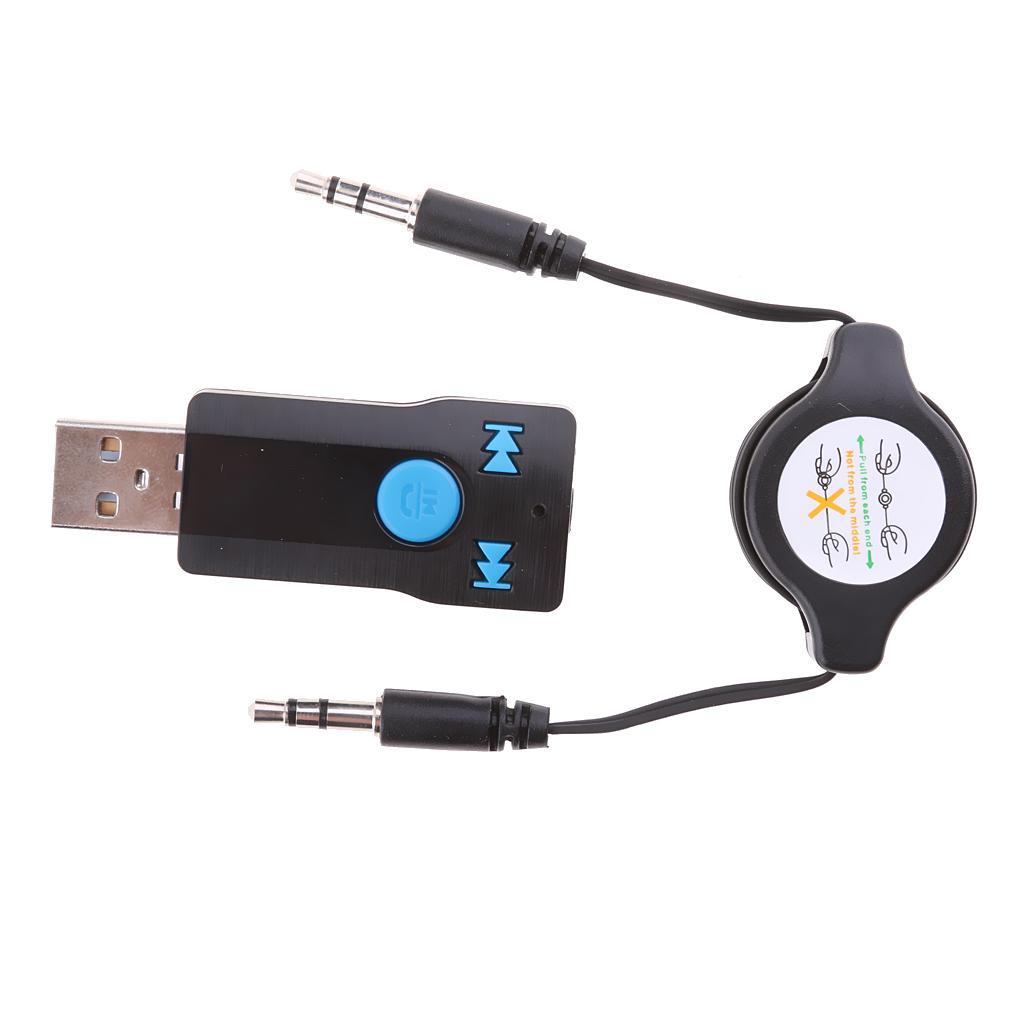Wireless USB AUX Audio Stereo Music Receiver Adapter Mic