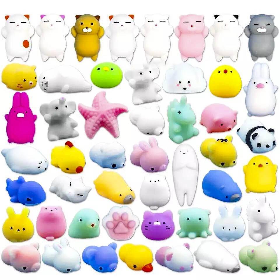 Combo 50 Squishy Mochi Hình Thú Cực Dễ Thương (Giao Mẫu Ngẫu Nhiên