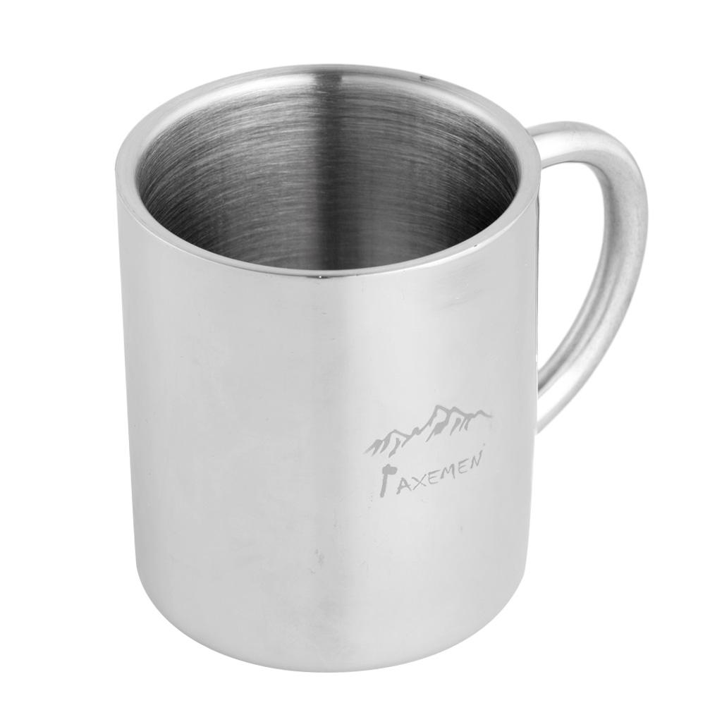 Stainless   Steel   Coffee   Tea   Mug   Double   Wall   Portable   Travel