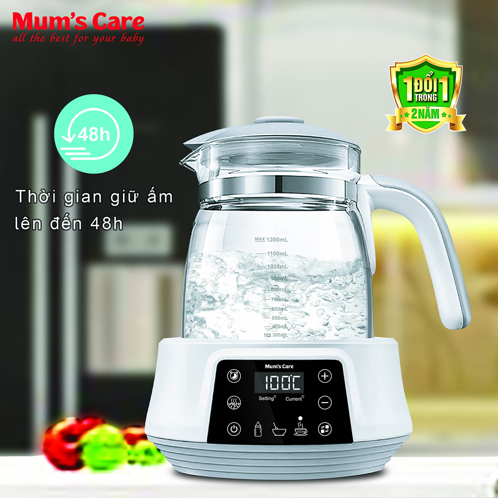 Máy Đun và Hâm Nước Đa Năng Điện Tử Mum's Care Quick Smart -Hàng Chính Hãng