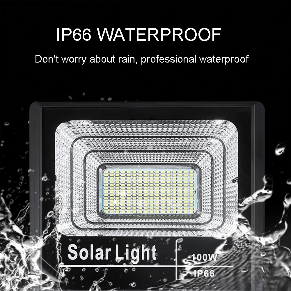 Đèn pha LED năng lượng mặt trời 100w IP66