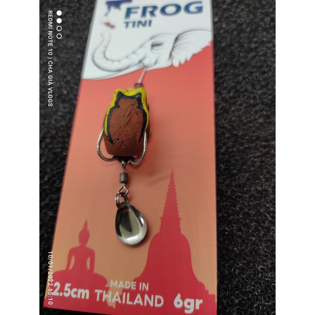 Mồi câu cá lóc Nhai hơi Tini Frog 2.5cm 6gram Thái Lan CHA GIÀ VLOGS / HDtini / HD ti ni chuyên săn lóc trị cá nhát