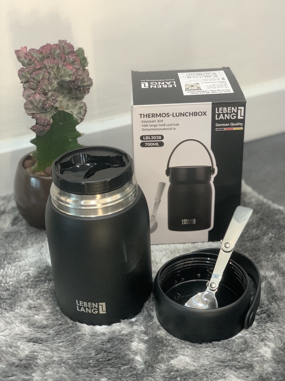 HỘP ĐỰNG THỰC PHẨM GIỮ NHIỆT LEBENLANG LBL3038 700ML - Hàng chính hãng