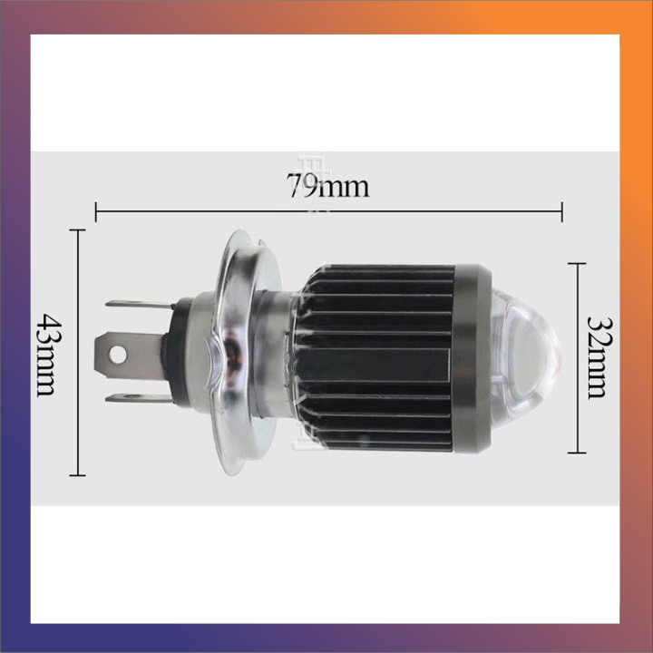 ĐÈN PHA LED 2 MÀU COS VÀNG PHA TRẮNG CHÂN H4 và M5- đèn pha xe máy