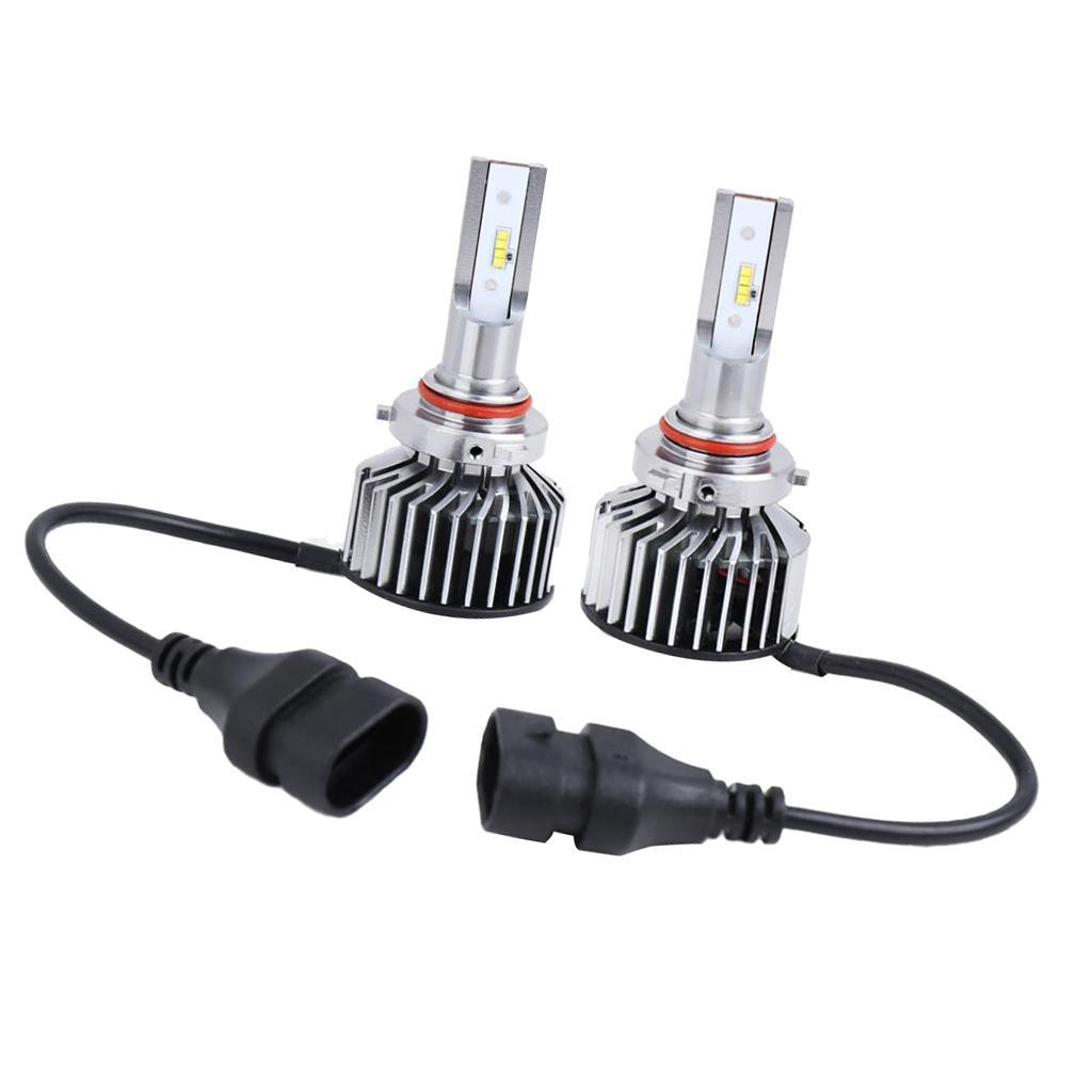 2X LED Headlight Bulbs 55W 68000 Lumens 6000K Xenon White Extremely Bright COB Chips Led Kit Motorcycle and Car Headlight 9005