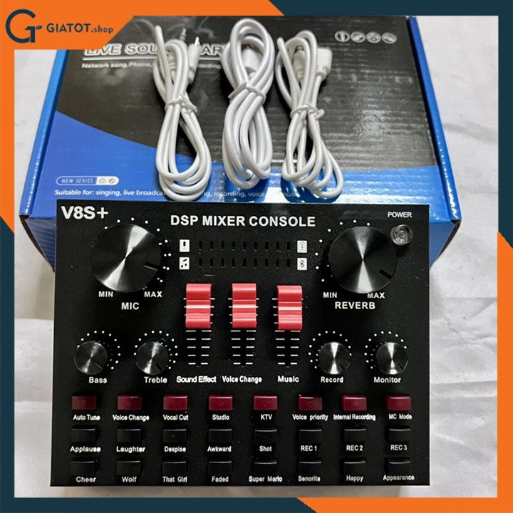 Sound card âm thanh V8S+ nâng cấp sử dụng với mọi thiết bị mới