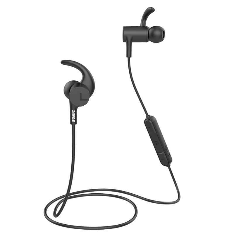 Tai nghe treo cổ thể thao Somic/Somic W2 phong cách mới nhất Tai nghe nhét trong tai âm thanh nổi chạy không dây