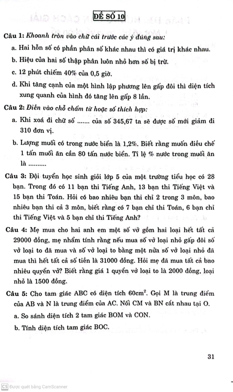 Sách - Phát triển và nâng cao toán 5 (ĐHSP)