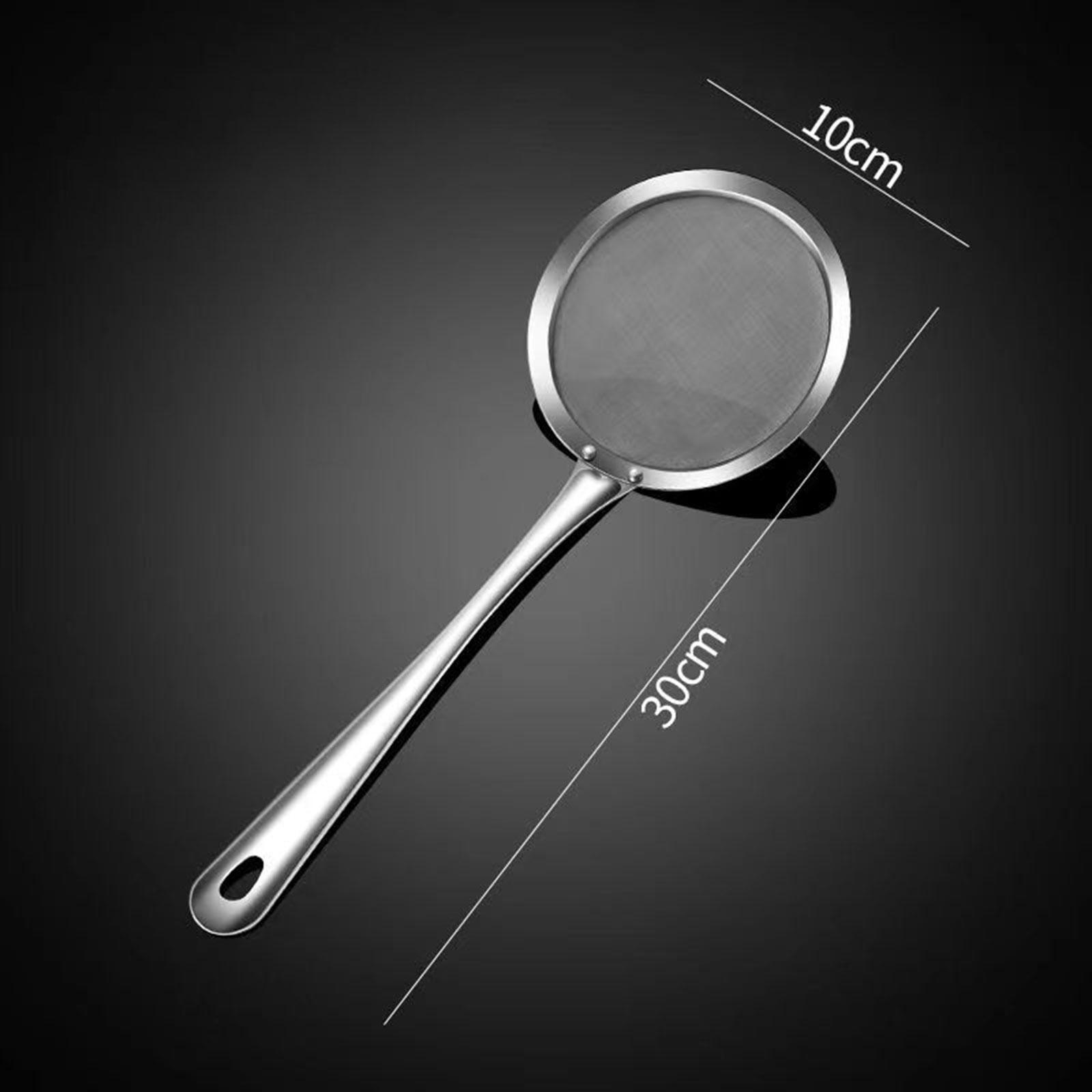 Food Strainer 100 Mesh Comfortable Grip Sieve Sifter for Juice Rice Skimming