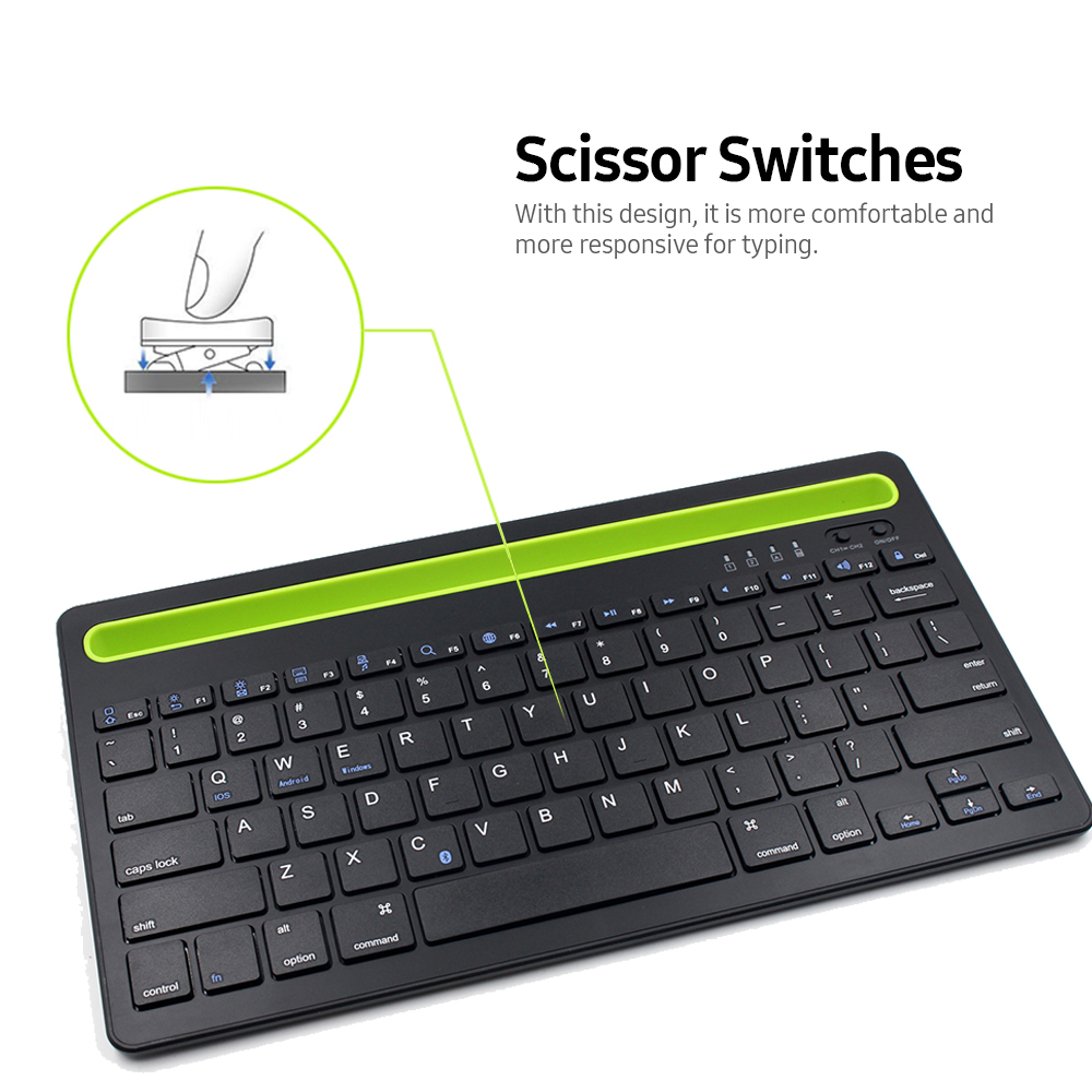 Bàn phím BT với chuột có thể sạc lại không dây, có chức năng ghép nối, Hỗ trợ cho IOS Android Windows