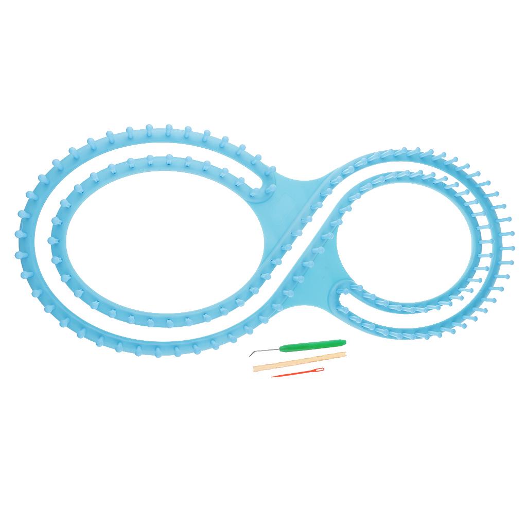 8 Shaped Knitting Loom Set Long Knitting Board Weave Loom Craft Yarn Kit DIY
