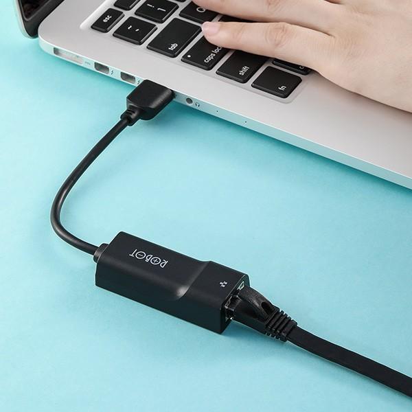 Thiết Bị Chuyển Đổi Ethernet Adapter ROBOT EA10 USB 2.0 to LAN Tốc Độ 10/100Mbps - Hàng chính hãng