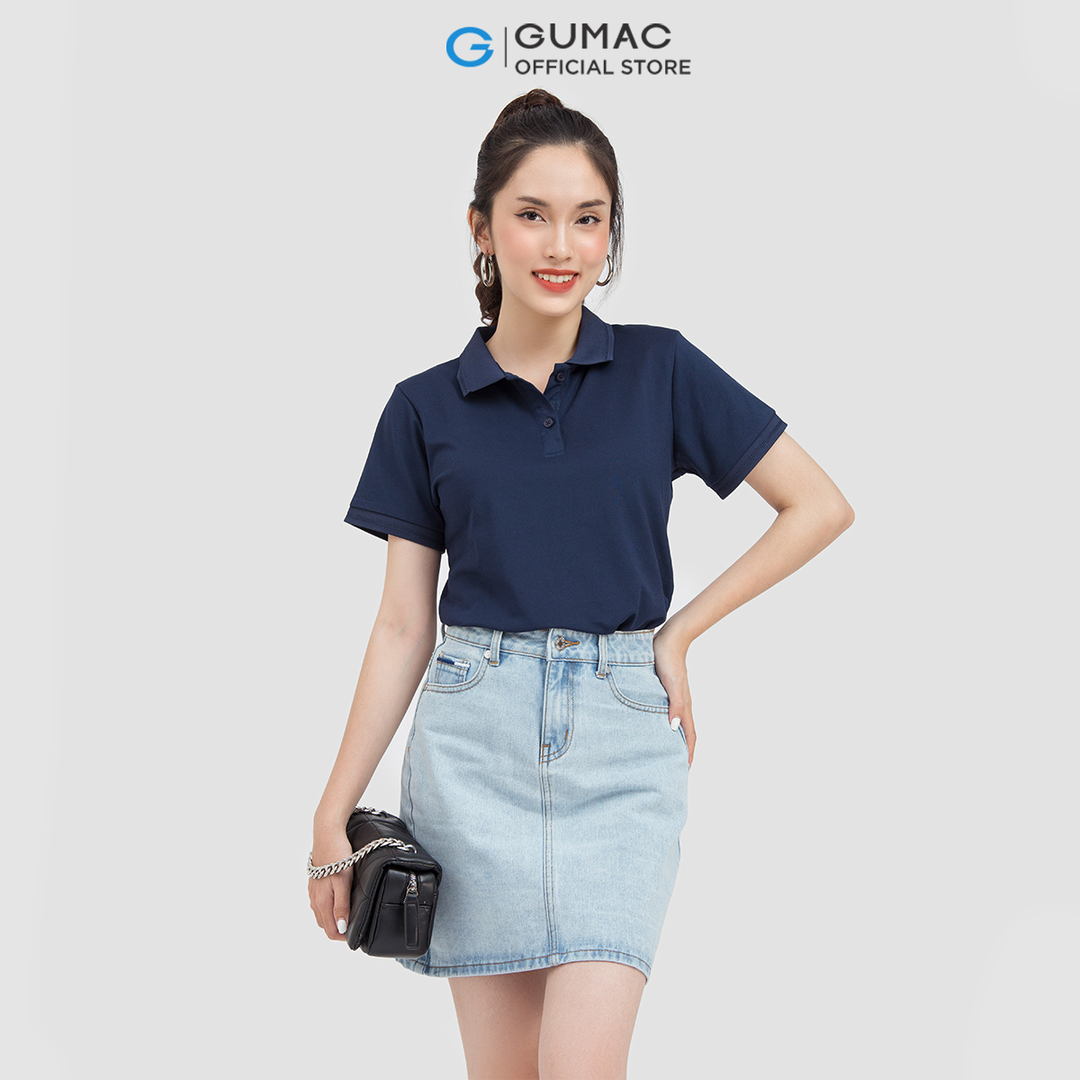 Áo polo nữ GUMAC ATC06013 phối bo