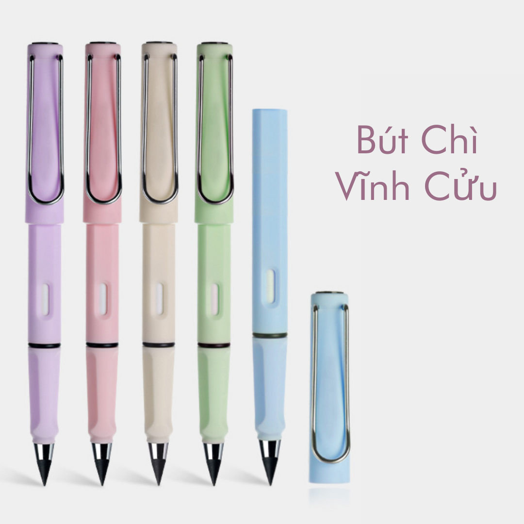 Bút Chì Không Chuốt Vỏ Pastel HB - Bút chì Vĩnh Cửu thay ngòi - Bút chì HB