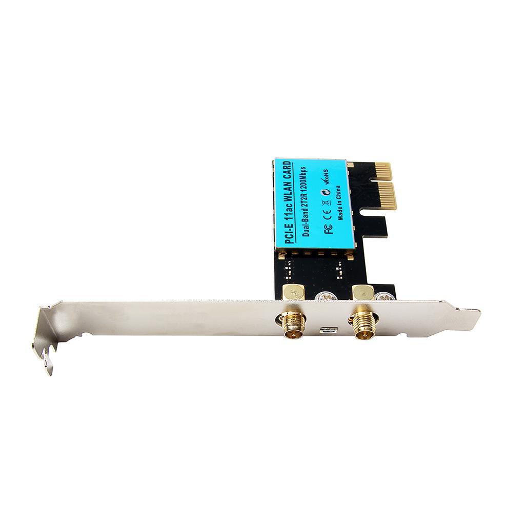 Dual Band 1200Mbps PCI-E Wifi Wireless Adapter Bluetooth 4.0 Network card