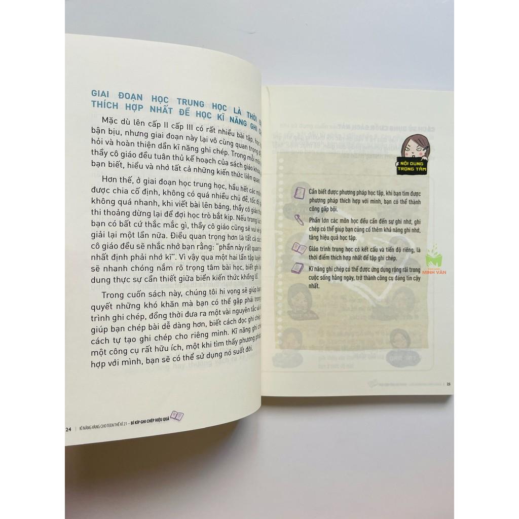 Sách - Kĩ Năng Vàng Cho Teen Thế Kỉ 21 - Bí Kíp Ghi Chép Hiệu Quả