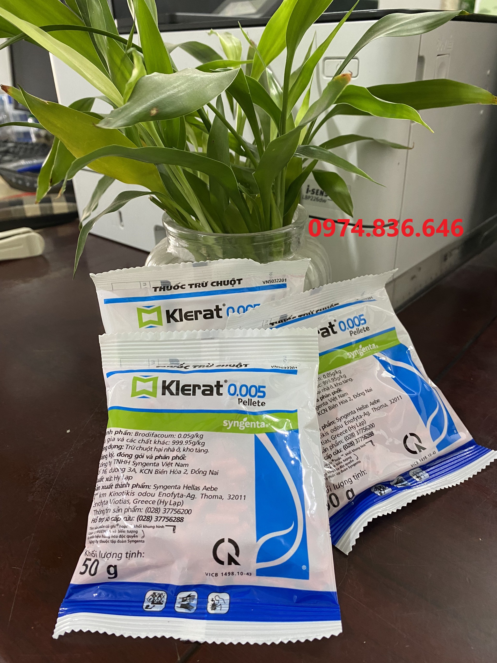 Klerat 0.005 Pellete 50g -Thuốc Diệt Chuột Đơn Liều Thế Hệ Hai