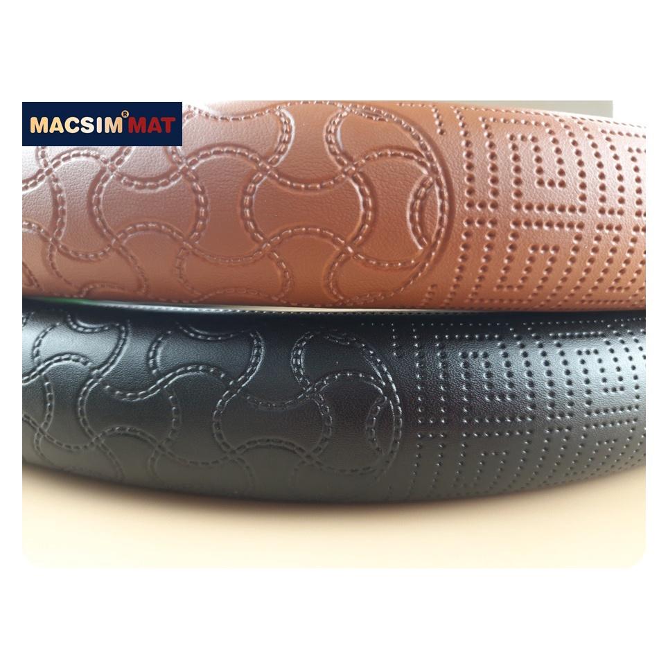 Bọc vô lăng cao cấp Macsim mã L620 mới chất liệu da thật - Khâu tay 100% size M phù hợp các loại xe