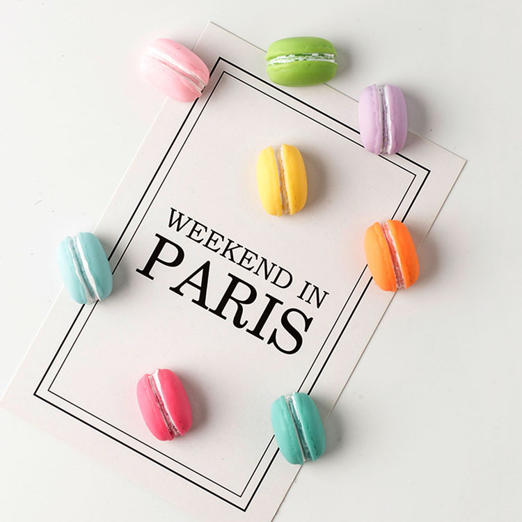 Combo 6 Nam châm hít tủ lạnh hình Bánh Macaron mô hình