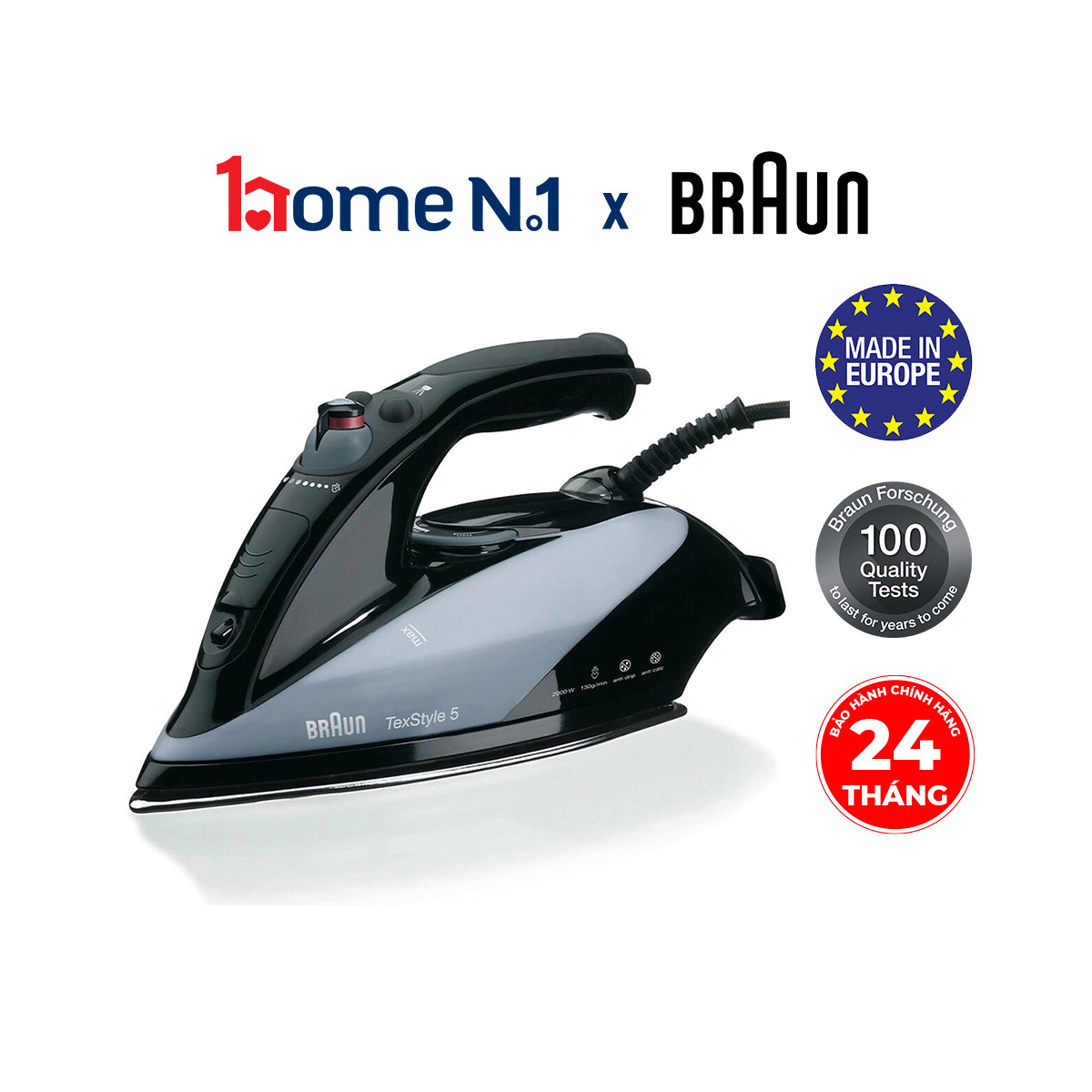 Bàn ủi hơi nước Braun TS545EA - Hàng Chính Hãng