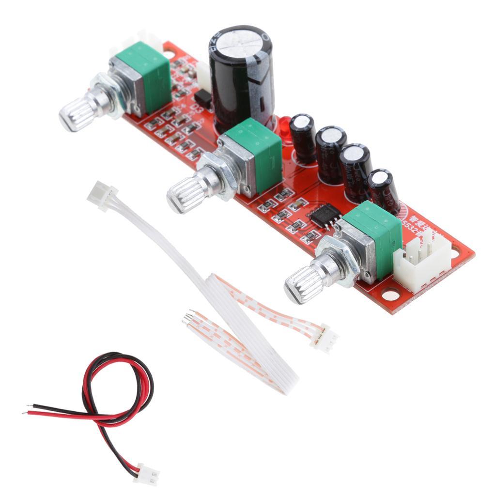 8-10pack NE5532 Preamp Preamplifier Tone Board 2 Channel Bass Treble Volume