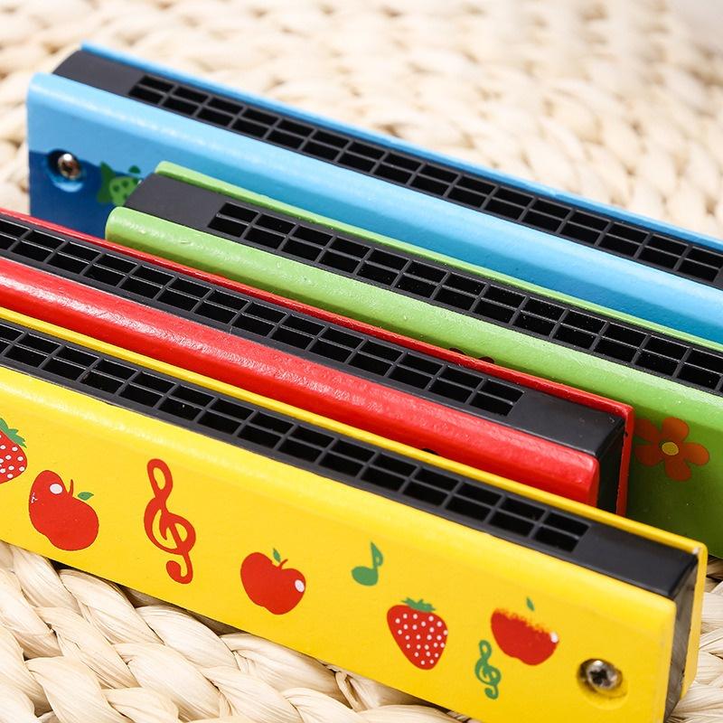 Đồ chơi kèn harmonica gỗ 16 lỗ cho bé giá rẻ