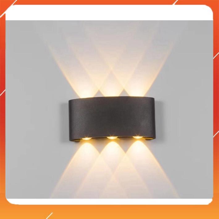 Đèn tường led 2 đầu 6w tia ánh sáng vàng, đèn tường led nghệ thuật trang trí có chỉ số chống nước B115-6