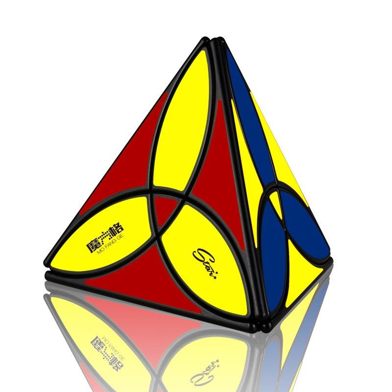 (3 LÁ PHONG) Rubik Biến Thể Tam Giác QiYi Clover Pyraminx Viền Đen Rubic Biến Thể Pyraminx