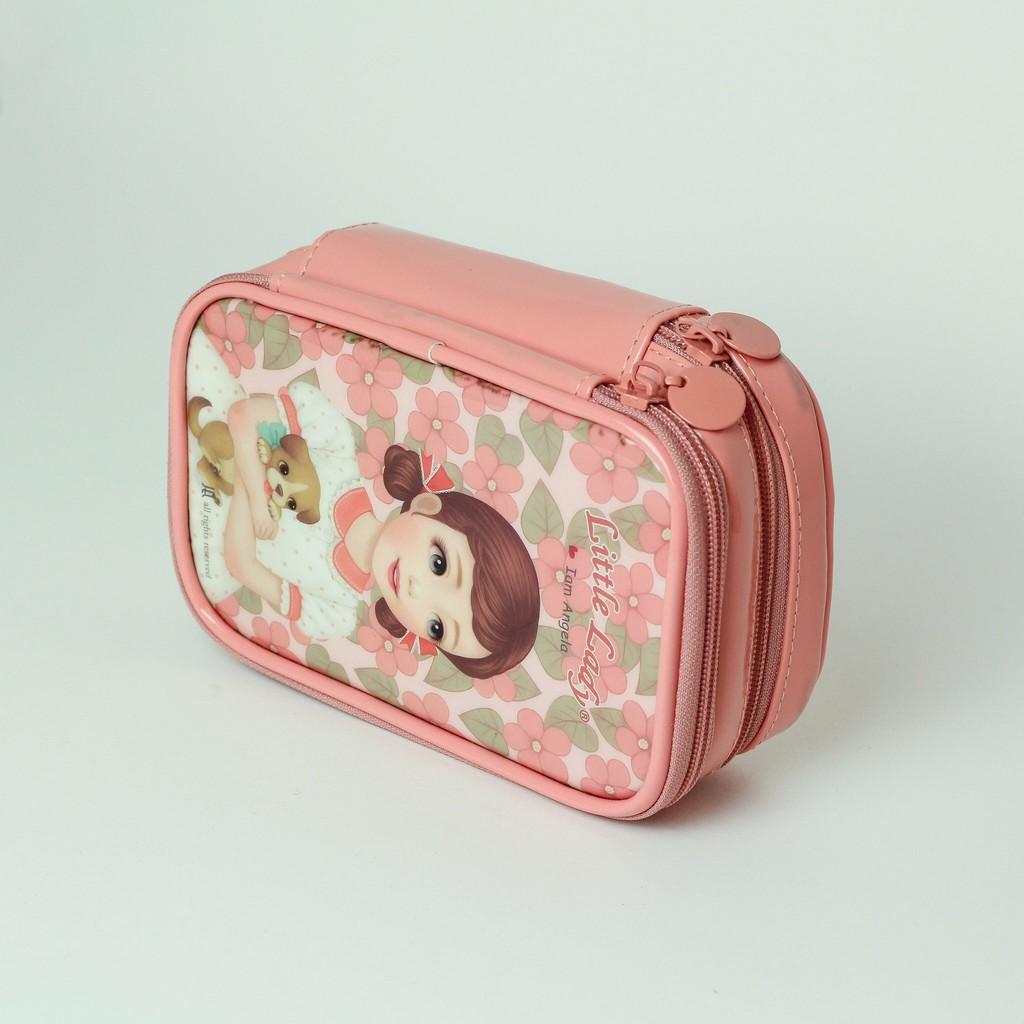 Túi đựng đồ cá nhân, đồ trang điểm dung tích lớn với màu hồng dễ thương (Hộp Make up cute 2T)