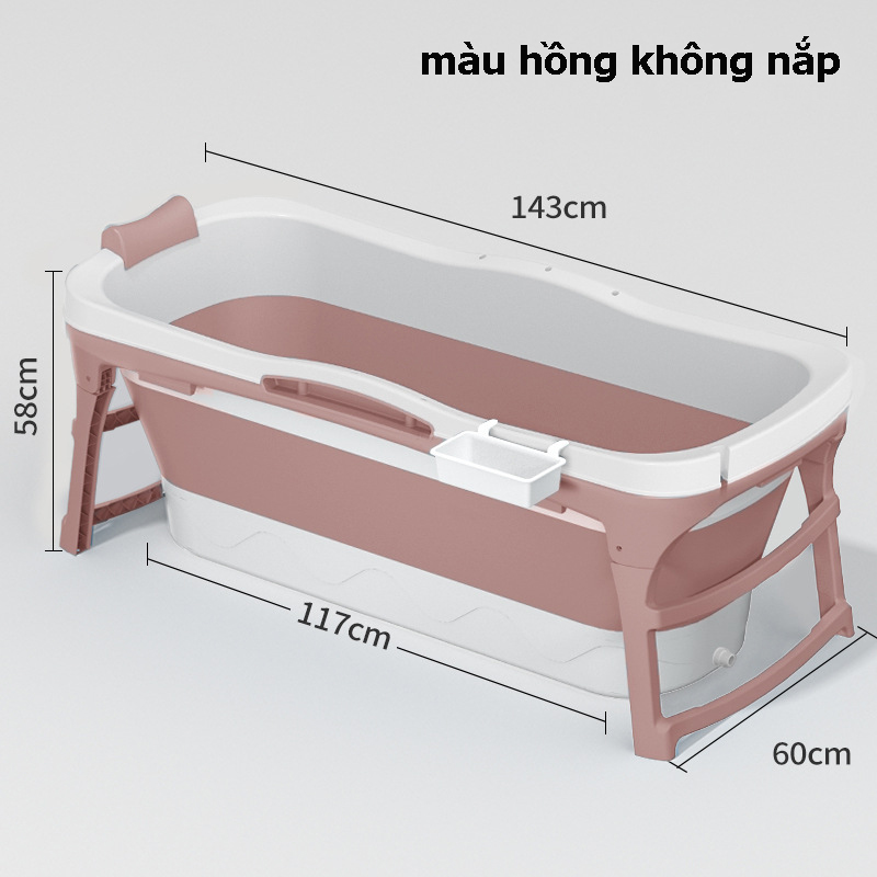 Bồn Tắm Gấp Gọn - 3 Loại Kích Thước - Phù Hợp Cho Cả Gia Đình - Chất Liệu Nhựa PP Cao Cấp - Cách Nhiệt Tốt - Thiết Kế Chắc Chắn, An Toàn - Loại Không Nắp - Hàng Cao Cấp