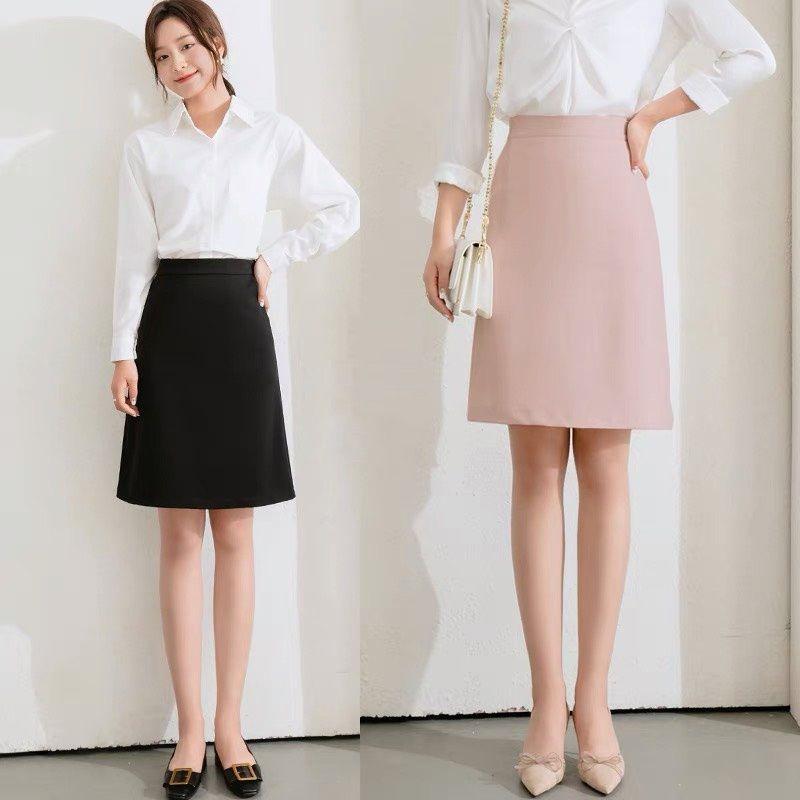 Chân Váy Chữ A nhẹ có 2 túi chéo thời trang nữ