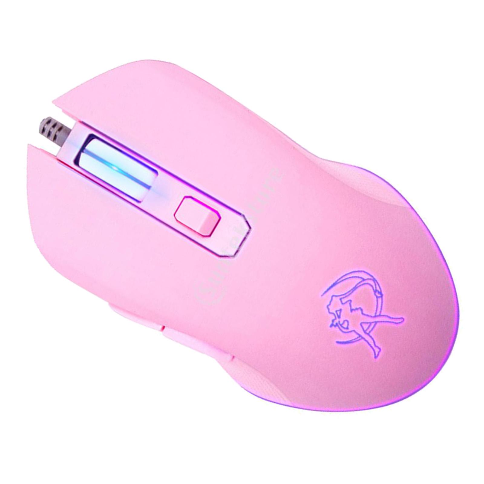 Ergonomic USB Wired Gaming Mouse 6 Button Silent 7 Colors Led Backlit for PC