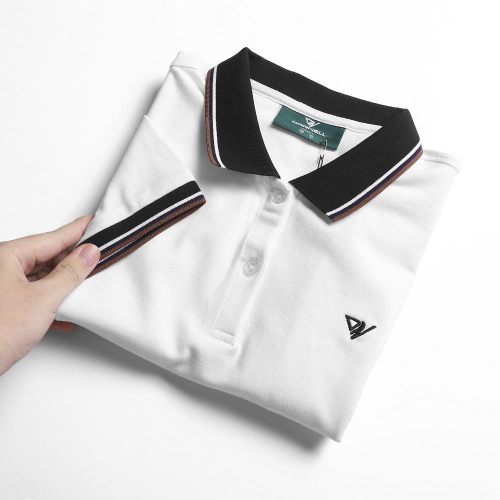 Áo thun polo nữ cao cấp cổ sọc màu chất cotton mềm mịn thấm hút mồ hôi chính hãng DARNELL DN823