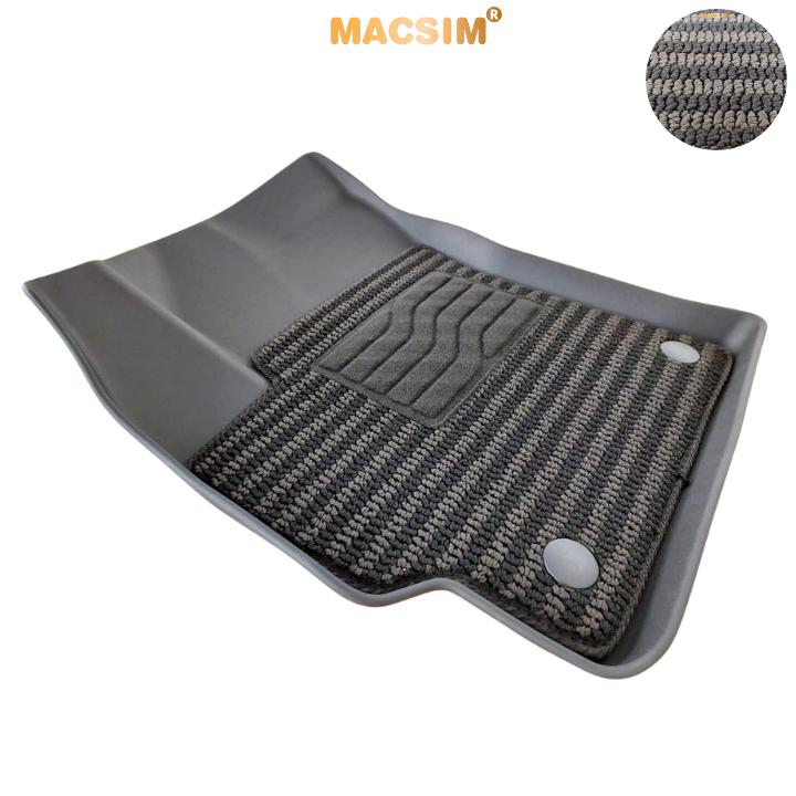 Thảm Lót Sàn 2 Lớp TPE Macsim Toyota Corolla Altis 2022-Nay Chuẩn Form, Bền, Không Mùi (sd3 xám đen ct)