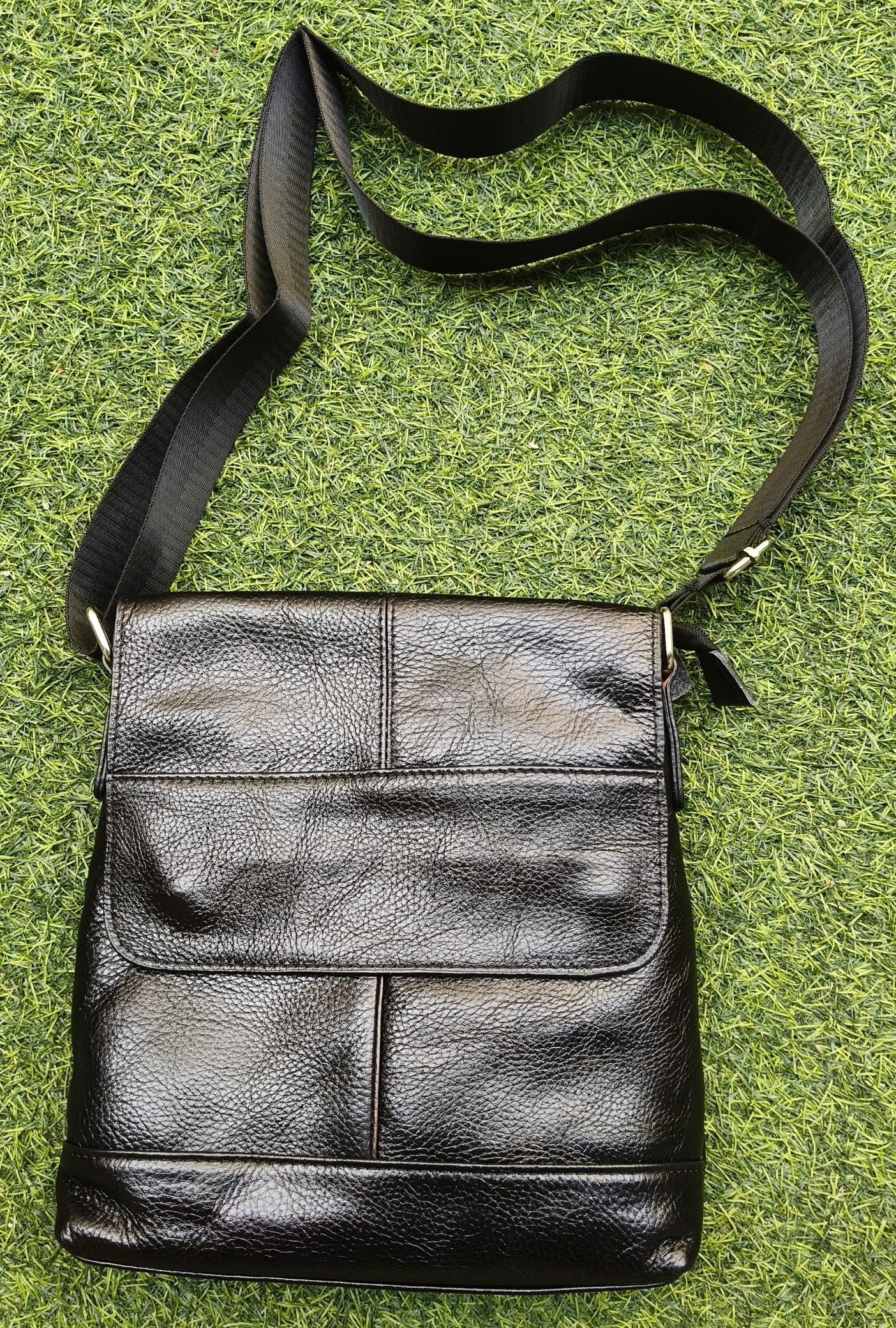 |Da thật| Túi đeo chéo nam mềm mỏng bền BHM5102 túi đeo vai