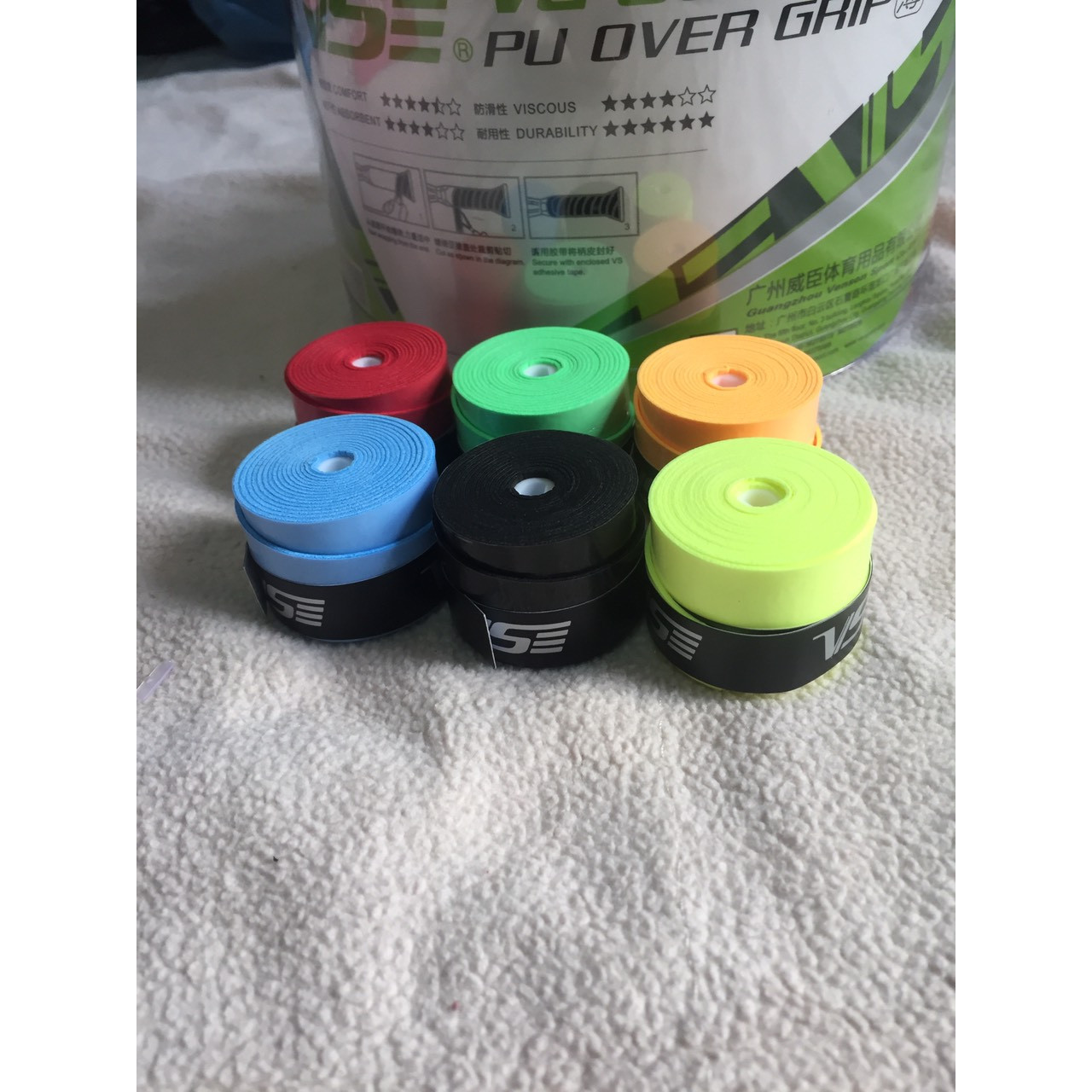 Combo 2 quấn cán vợt cầu lông tennis giao màu ngẫu nhiên