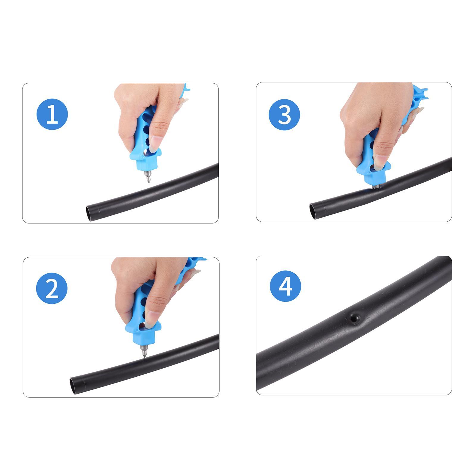 Irrigation Hole Puncher Drill Hose Tubing Punch Tools Garden Lawn