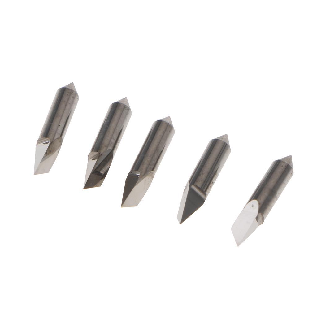 5 PCS LOLINE Lettering/Computer Lettering Blades Tungsten Steel Cutter