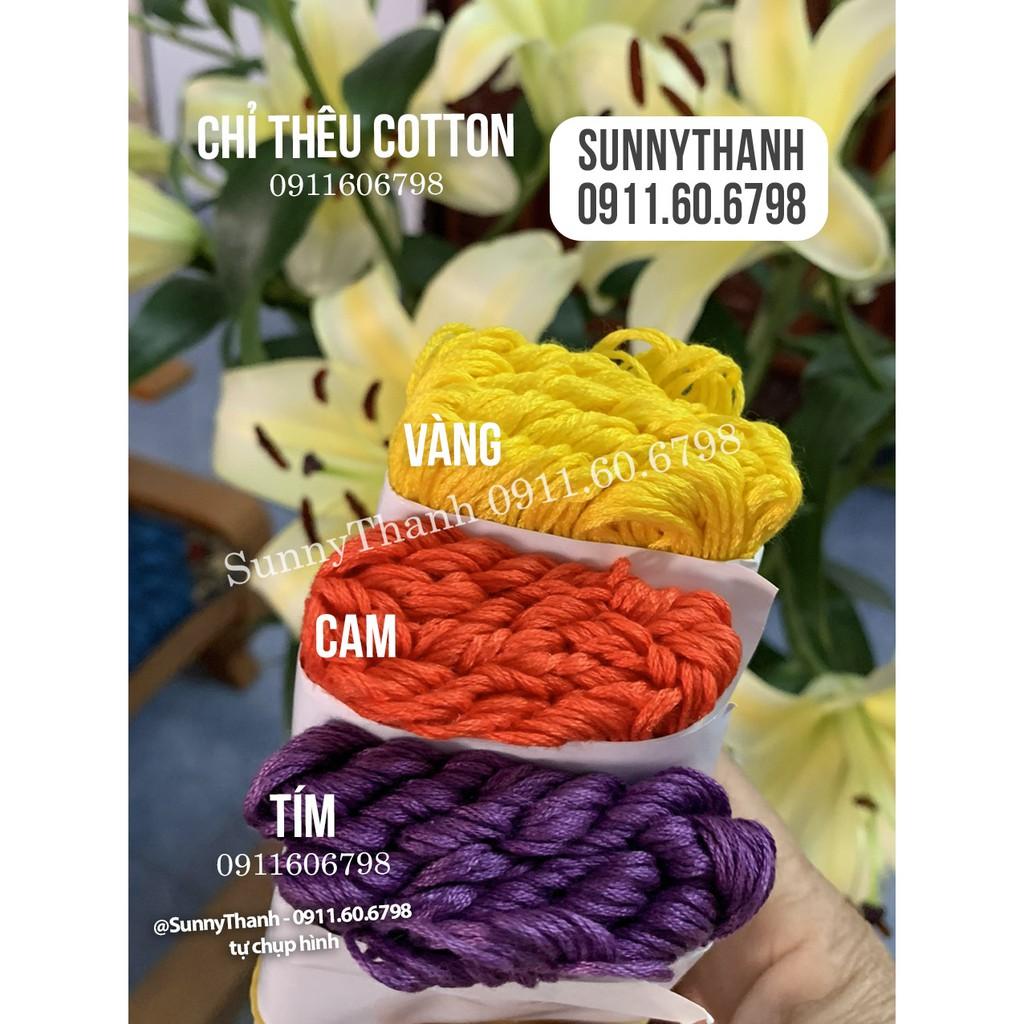 Chỉ Thêu Cotton DMC độ bóng vừa phải, thêu tay, không phải màu, không lem màu SunnyThanh